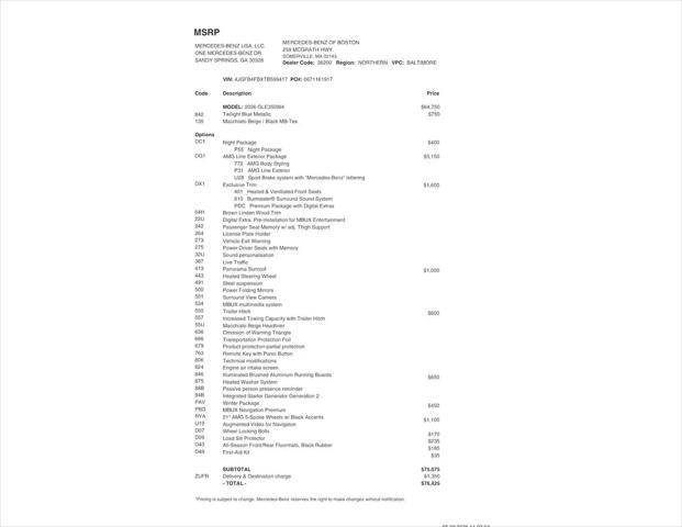 2026 Mercedes-Benz GLE GLE 350 GLE 350