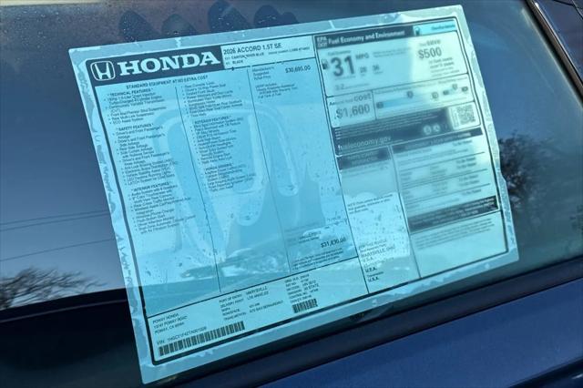 2026 Honda Accord Sedan SE