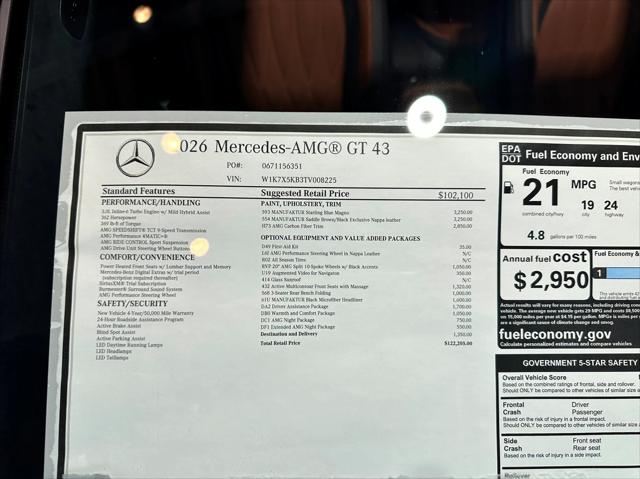 2026 Mercedes-Benz AMG GT 43 4MATIC