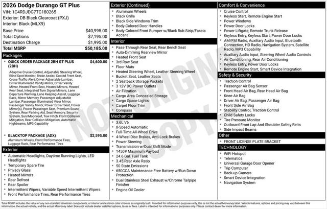 2026 Dodge Durango GT Plus AWD