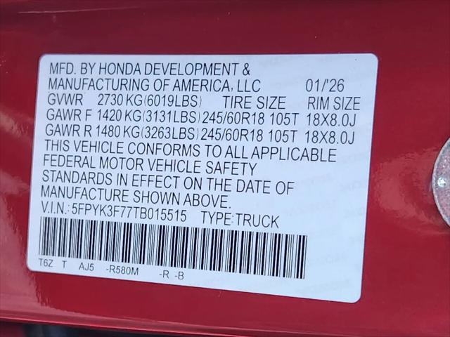 2026 Honda Ridgeline TrailSport+