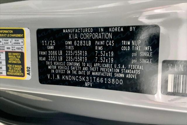 2026 Kia Carnival MPV EX