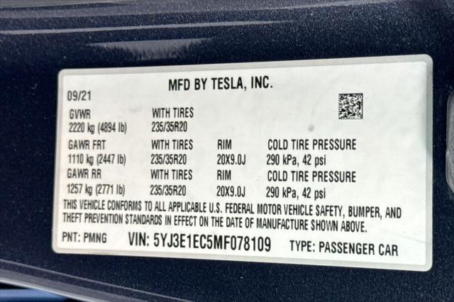 2021 Tesla Model 3 Performance Dual Motor All-Wheel Drive