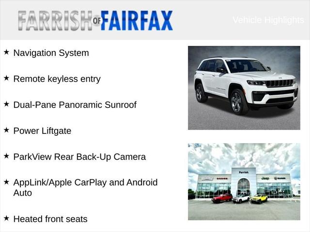 2026 Jeep Grand Cherokee GRAND CHEROKEE LIMITED 4X4 2026 Jeep Grand Cherokee GRAND CHEROKEE LIMITED 4X4