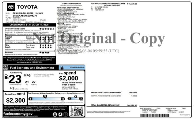 2025 Toyota Grand Highlander XLE