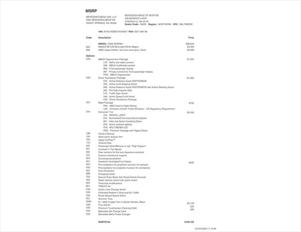 2026 Mercedes-Benz AMG E 53 E AMG E 53 E