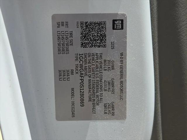 2025 Chevrolet Express Cargo Van RWD 2500 Regular Wheelbase WT