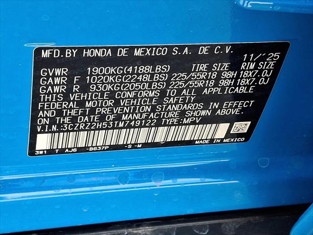 2026 Honda HR-V AWD Sport
