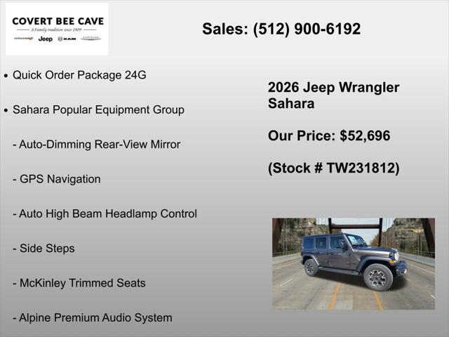 2026 Jeep Wrangler 4-Door Sahara 4x4