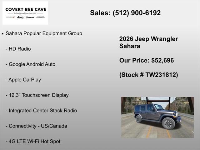 2026 Jeep Wrangler 4-Door Sahara 4x4