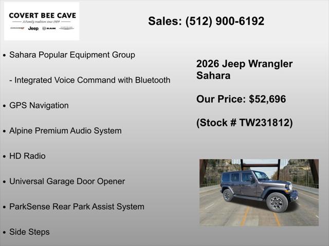 2026 Jeep Wrangler 4-Door Sahara 4x4