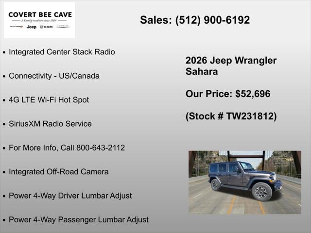 2026 Jeep Wrangler 4-Door Sahara 4x4