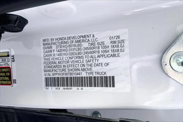 2026 Honda Ridgeline RTL