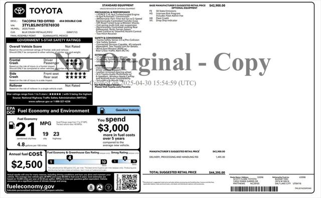 2025 Toyota Tacoma TRD Off-Road