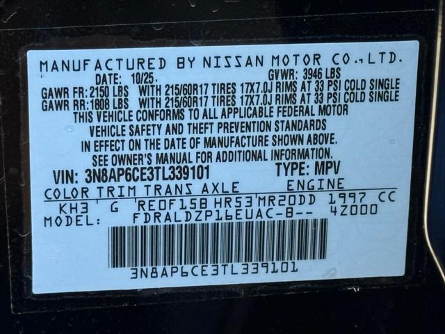 2026 Nissan Kicks SV