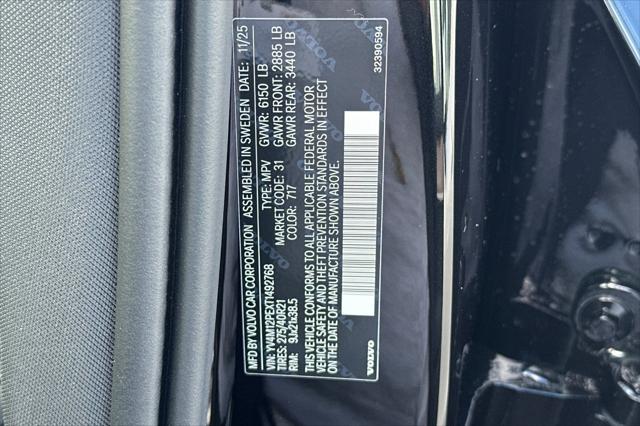 2026 Volvo XC90 Plus, B5 AWD Gas (mild hybrid), Gasoline, Bright, 7 Seats