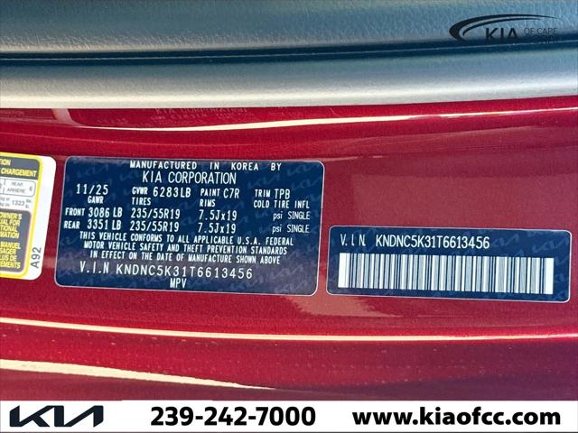 2026 Kia Carnival MPV EX