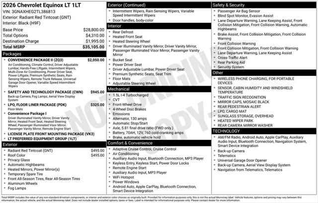 2026 Chevrolet Equinox FWD LT