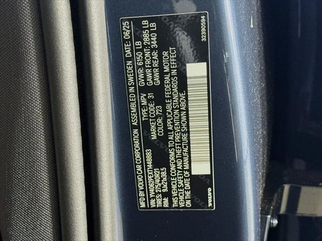 2026 Volvo XC90 Plus, B6 AWD Gas (mild hybrid), Gasoline, Bright, 7 Seats