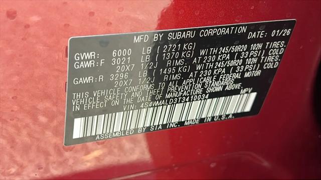 2026 Subaru Ascent Onyx Edition Touring 7-Passenger