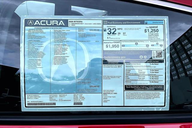 2026 Acura Integra FWD