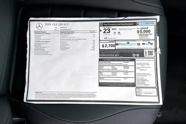 2026 Mercedes-Benz GLE GLE 350 GLE 350