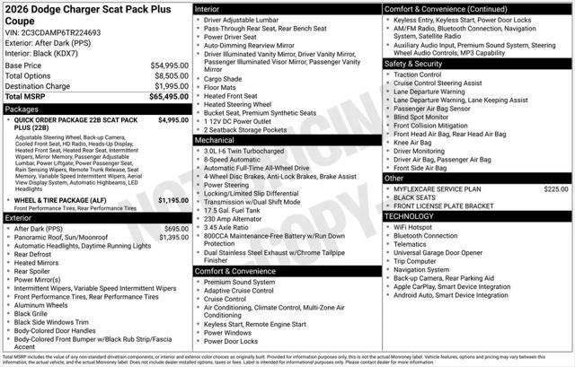 2026 Dodge Charger Scat Pack Plus 2-Door AWD