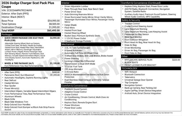 2026 Dodge Charger Scat Pack Plus 2-Door AWD