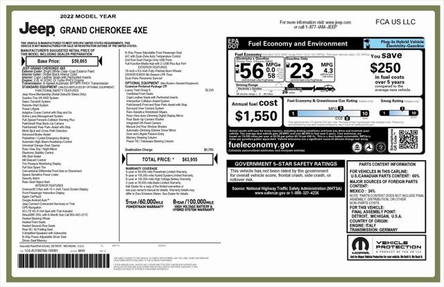 2022 Jeep Grand Cherokee 4xe Limited 4x4