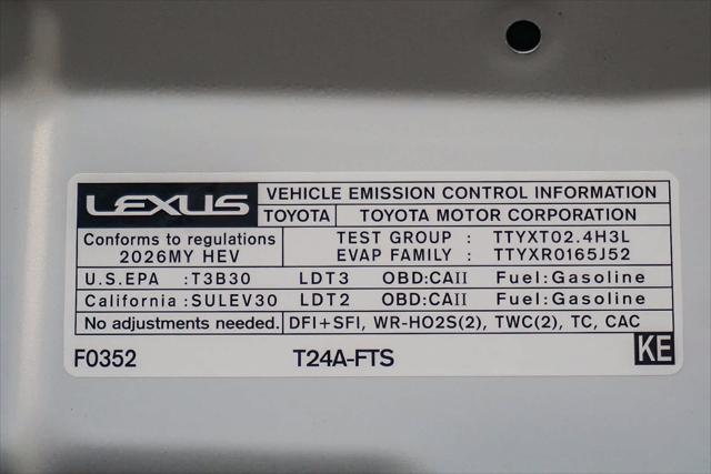 2026 Lexus TX 500h F SPORT Performance Premium