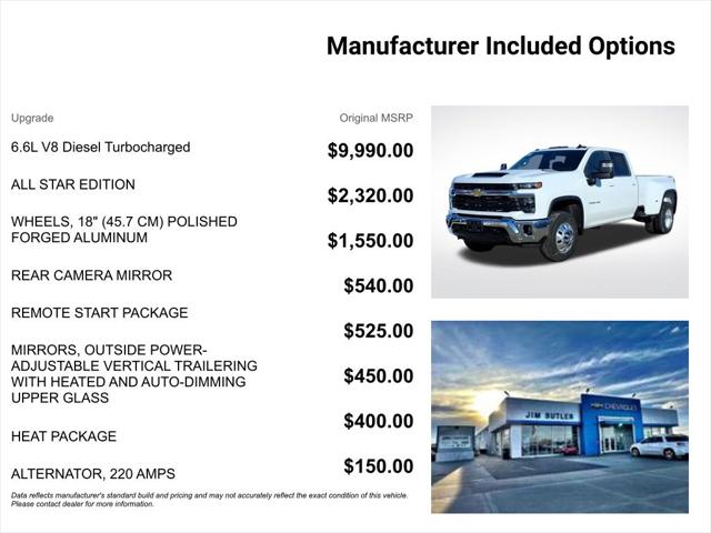 2026 Chevrolet Silverado 3500HD Crew Cab, Long Bed, LT Dual Rear Wheel, RWD