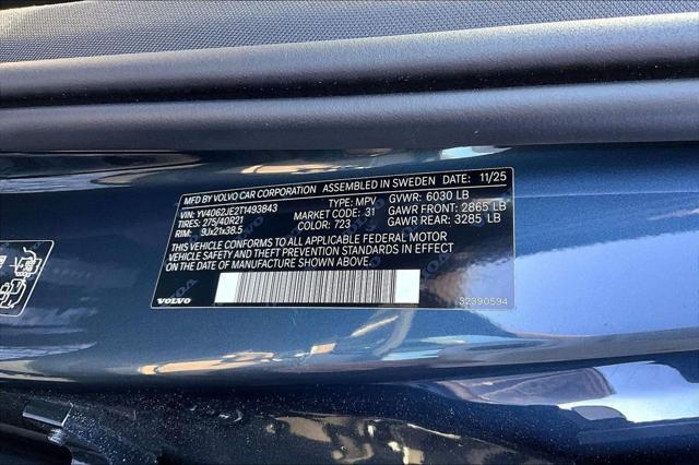 2026 Volvo XC90 Plus, B6 AWD Gas (mild hybrid), Gasoline, Bright, 6 Seats