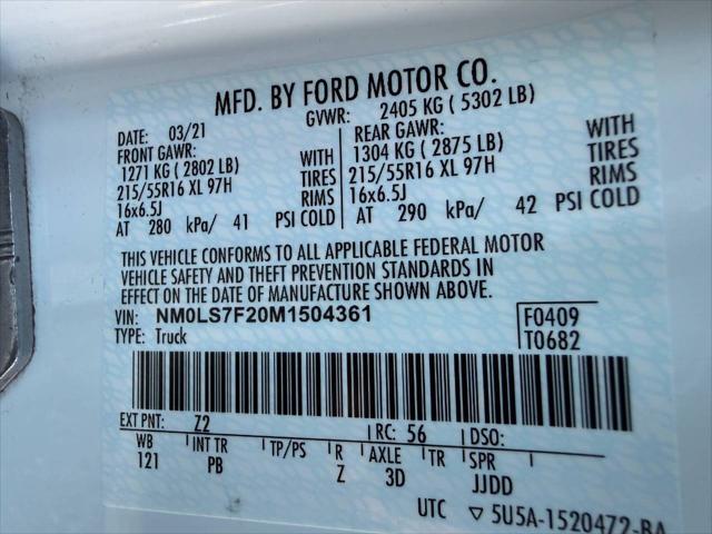 2021 Ford Transit Connect XLT Cargo Van