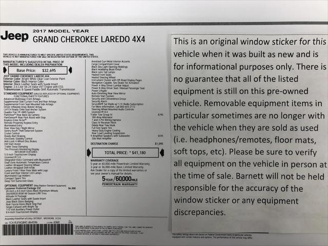 2017 Jeep Grand Cherokee Altitude 4x4