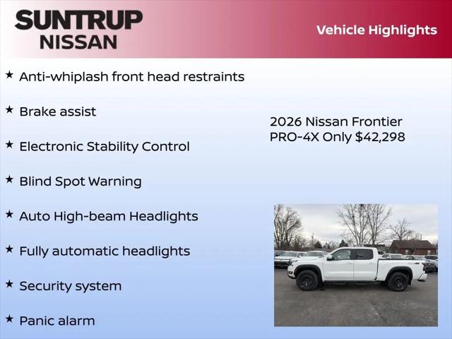 2026 Nissan Frontier Crew Cab Long Bed PRO-4X 4x4