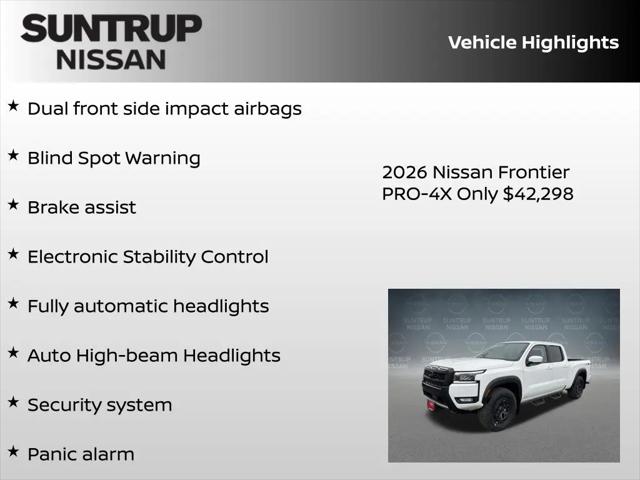 2026 Nissan Frontier Crew Cab Long Bed PRO-4X 4x4