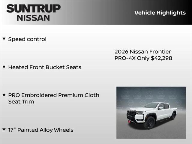 2026 Nissan Frontier Crew Cab Long Bed PRO-4X 4x4