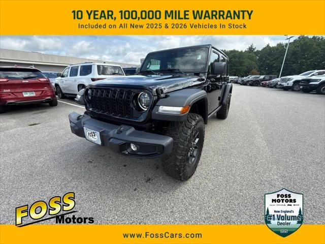 2026 Jeep Wrangler 4-Door Willys 4x4 for sale in Exeter, NH