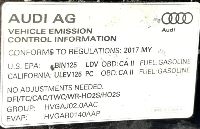 2017 Audi A4 2.0T Premium