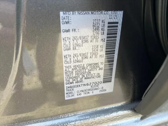 2026 Nissan Frontier Crew Cab SV 4x4