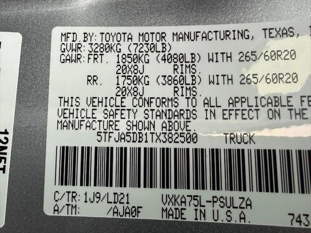 2026 Toyota Tundra Limited CrewMax 5.5' Bed