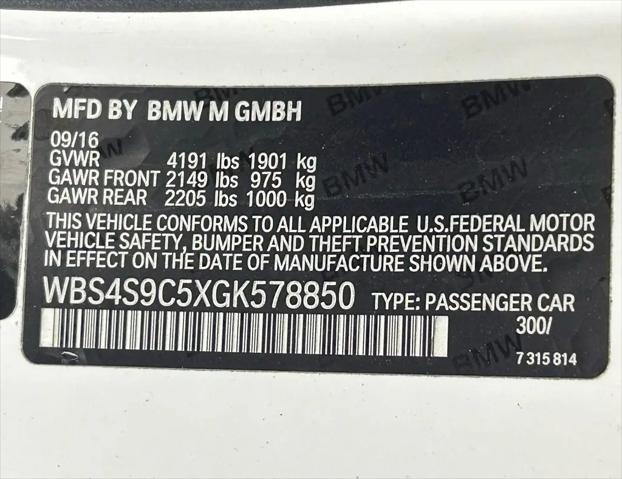 2016 BMW M4 GTS
