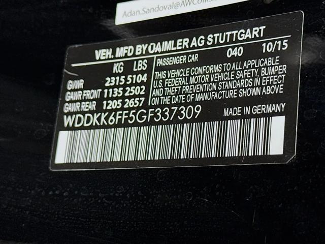 2016 Mercedes-Benz 400 E 400