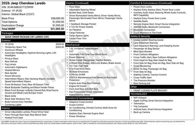 2026 Jeep Cherokee Laredo 4x4