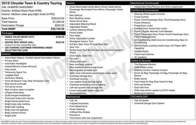 2010 Chrysler Town and Country Touring