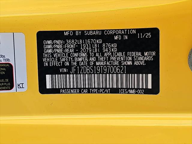2026 Subaru BRZ Series.Yellow