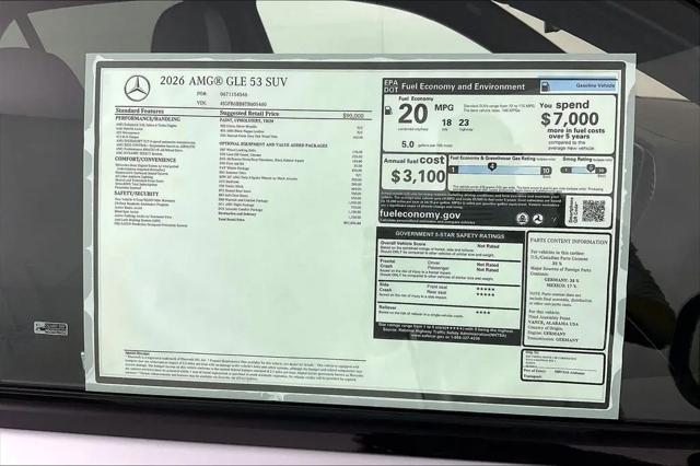 2026 Mercedes-Benz GLE AMG GLE 53 4MATIC+