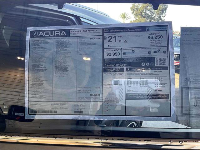 2026 Acura MDX Advance Package