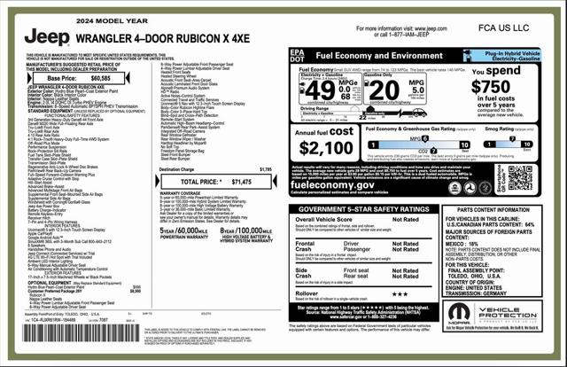 2024 Jeep Wrangler 4xe Rubicon X 4xe