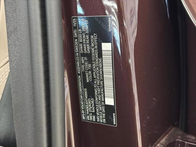 2026 Volvo XC90 Plus, B6 AWD Gas (mild hybrid), Gasoline, Bright, 6 Seats